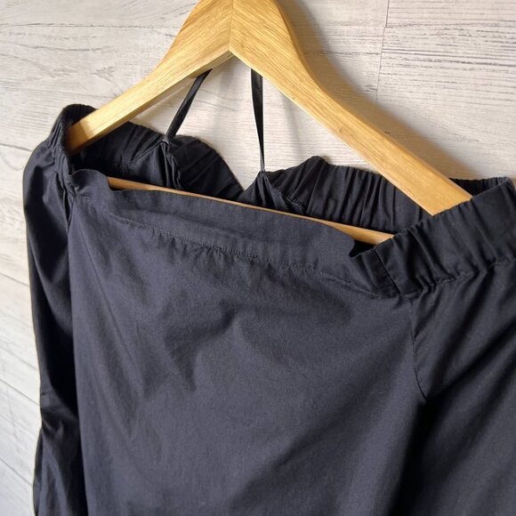 Free People Blouse Womens SZ S/P Black Show Me Some Shoulder Slit Sleeve Modern - Picture 11 of 14